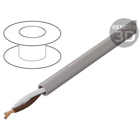 Cablu neecranat UNITRONIC LiHH 2x0,25mm 60V Cu litat | Electronic-mag.ro | Componente Electronice