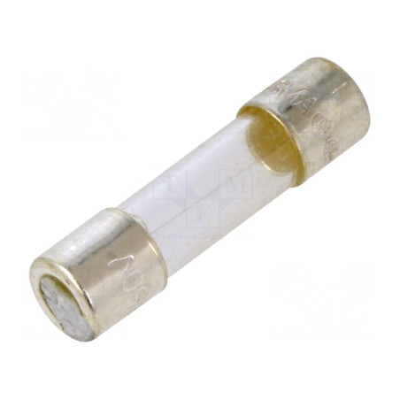 Siguranță ardere rapidă 200mA 250VAC 5x20mm alamă | Electronic-mag.ro | Componente Electronice