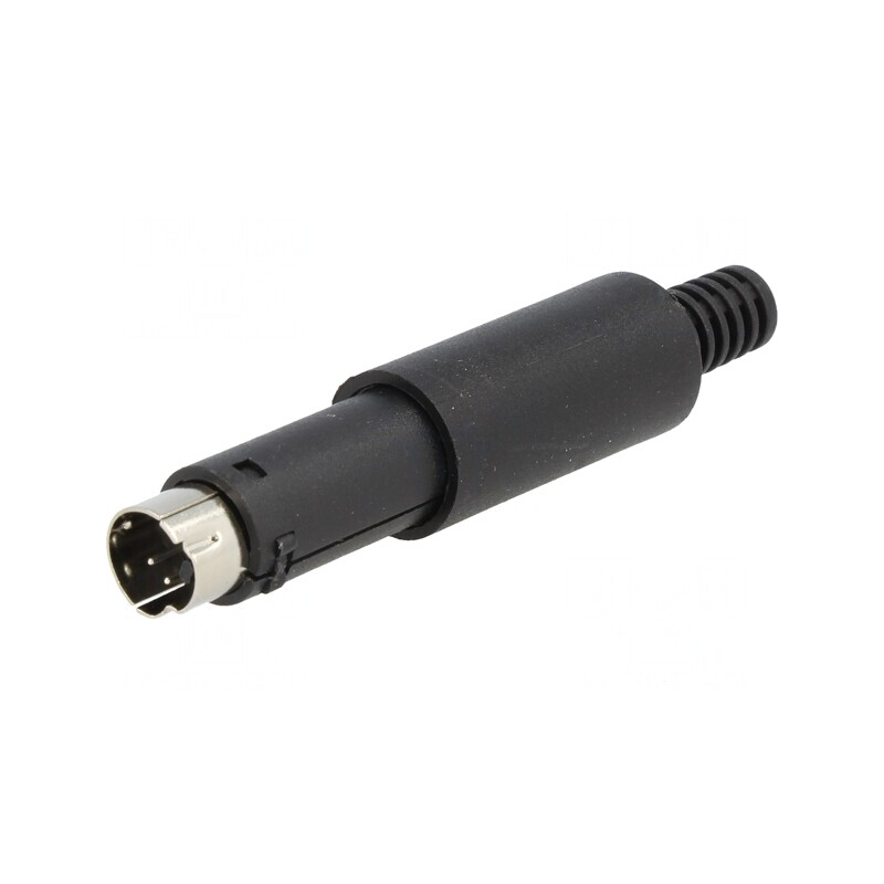 Mufă DIN mini 4 pini lipire cablu | Electronic-mag.ro | Componente Electronice