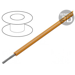 Cablu Litat Cu 24AWG PPO Portocaliu 600V 30m | Electronic-mag.ro | Componente Electronice