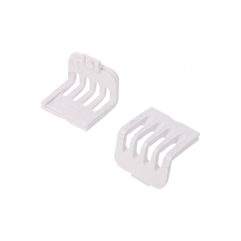 Capace de Protecție ABS Albe Ventilate 10 Buc. | Electronic-mag.ro | Componente Electronice