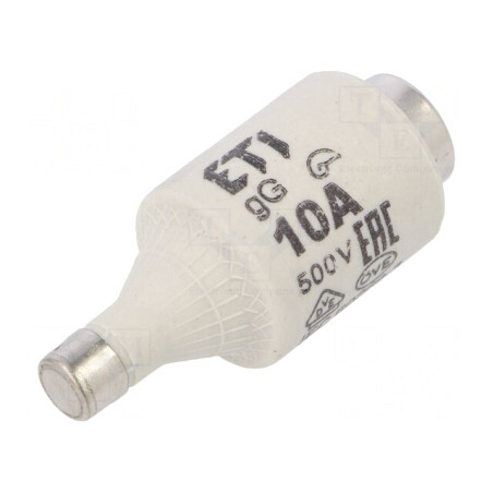 Siguranță ceramică gG 10A 500V DII | Electronic-mag.ro | Componente Electronice