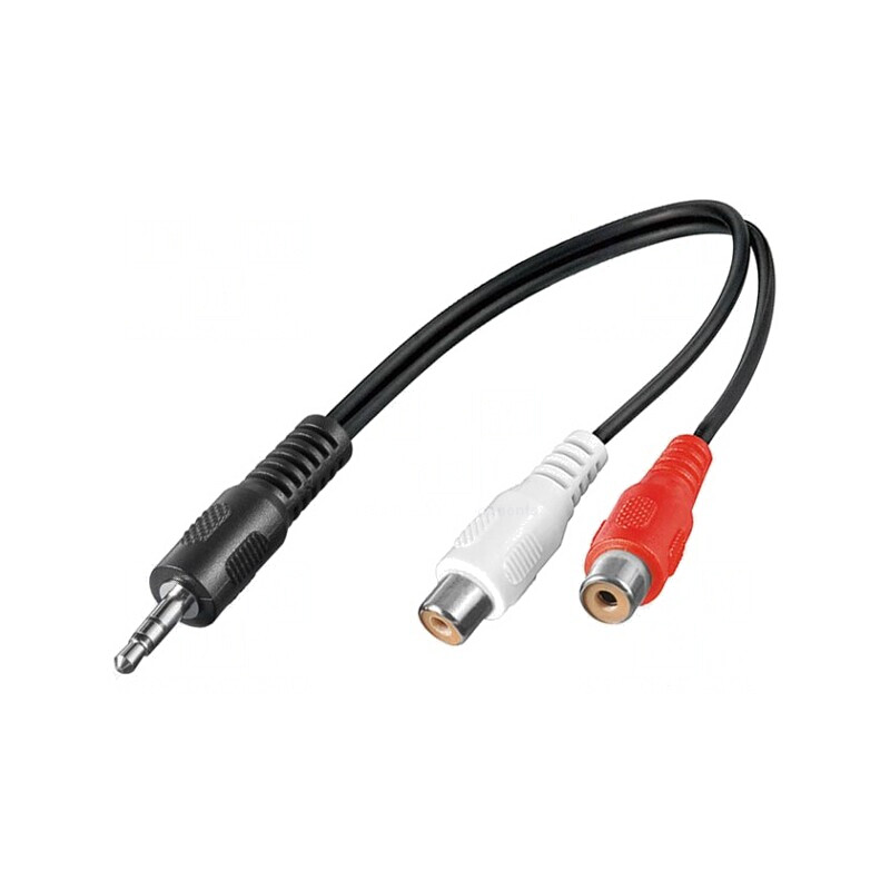Cablu Jack 3,5mm la RCA 0,2m | Electronic-mag.ro | Componente Electronice