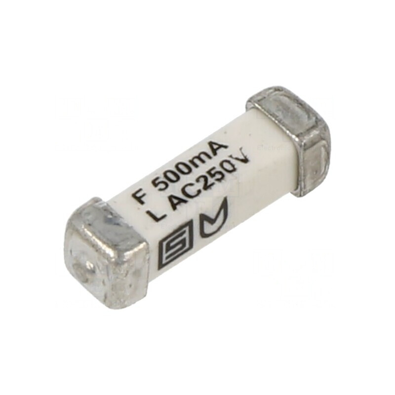 Siguranță rapidă SMD 500mA 250VAC/125VDC | Electronic-mag.ro | Componente Electronice
