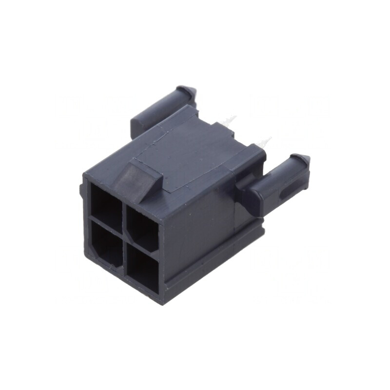 Soclu Cablu-Placă Mini-Fit Jr 4,2mm 4 PIN Glow-Wire THT | Electronic-mag.ro | Componente Electronice