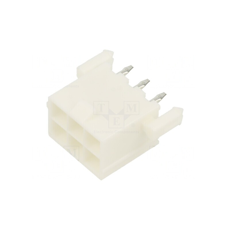 Soclu cablu-placă Mini-Fit Jr 4,2mm 6 pini 9A drept | Electronic-mag.ro | Componente Electronice