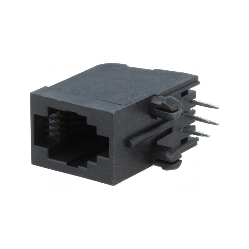 Soclu RJ9 4P4C THT în Unghi Cat 5 | Electronic-mag.ro | Componente Electronice