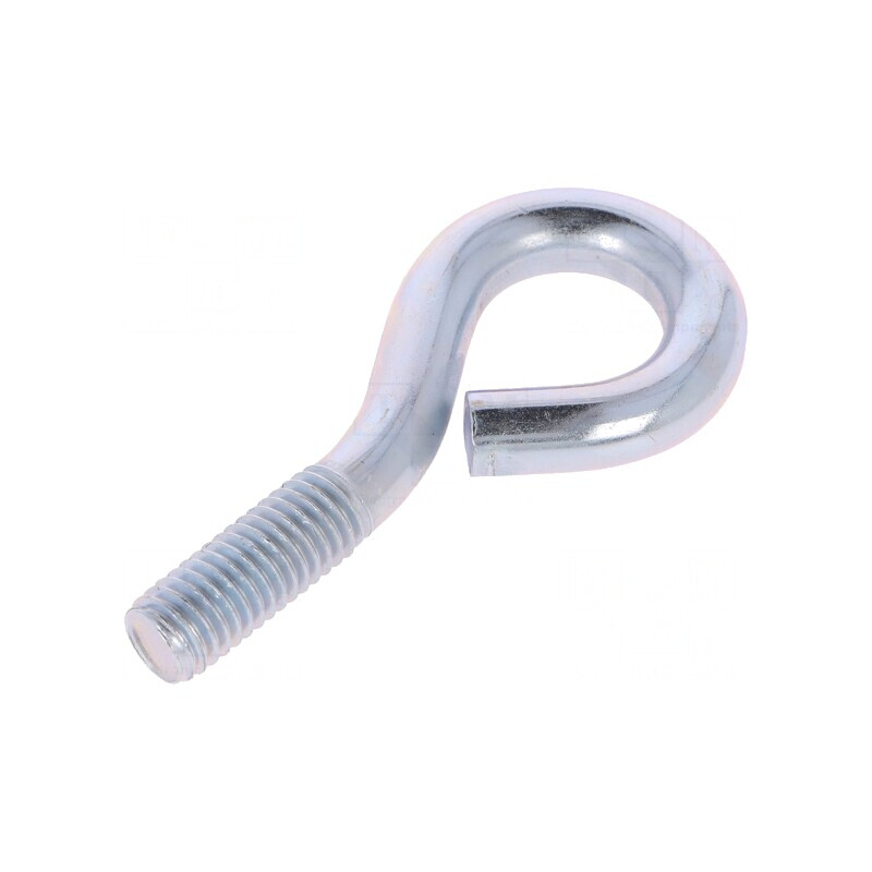 Cârlig inelar oțel zincat 60mm 20mm filet | Electronic-mag.ro | Componente Electronice