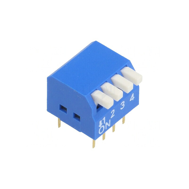 Comutator DIP-SWITCH 4 Secțiuni ON-OFF 12VDC | Electronic-mag.ro | Componente Electronice Comutator DIP-SWITCH 4 Secțiuni ON-OFF 12VDC | Electronic-mag.ro | Componente Electronice