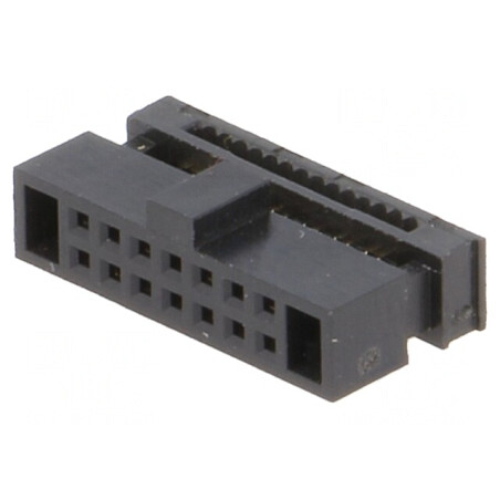 Mufă IDC Mamă 14 PIN pentru Cablu-Bandă 0,635mm Gold Flash | Electronic-mag.ro | Componente Electronice