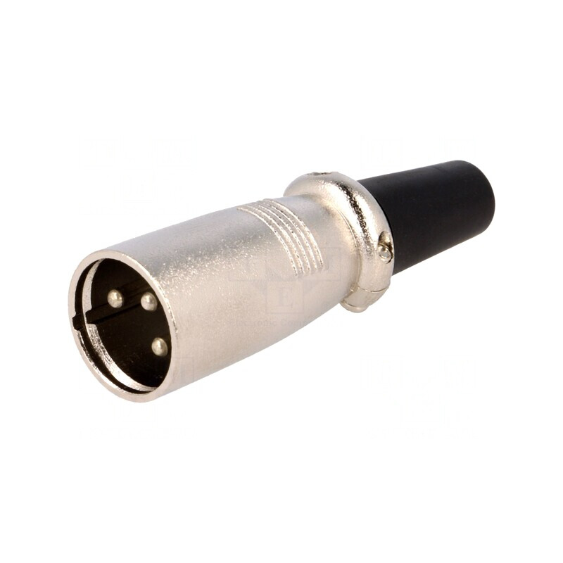 Mufă XLR Tată 3 Pin Drept pe Cabluri | Electronic-mag.ro | Componente Electronice