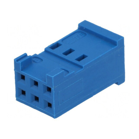 Conector Mamă HE14 2,54mm 6-Pin fără Contacte | Electronic-mag.ro | Componente Electronice