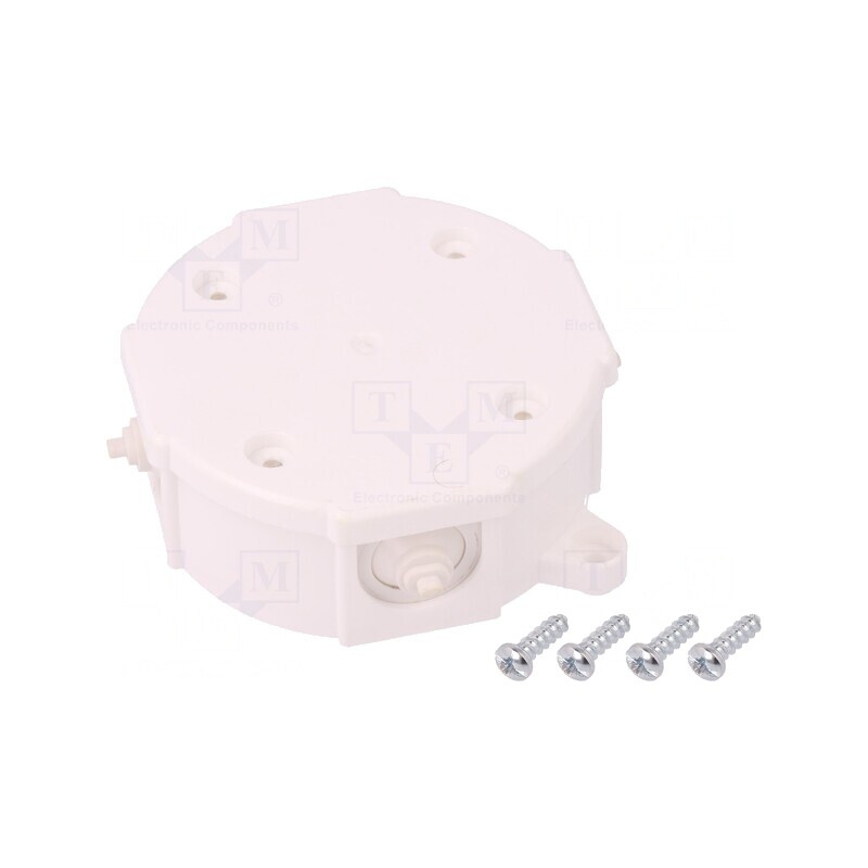 Cutie de conexiuni albă Ø 80mm IP41 | Electronic-mag.ro | Componente Electronice Cutie de conexiuni albă Ø 80mm IP41 | Electronic-mag.ro | Componente Electronice