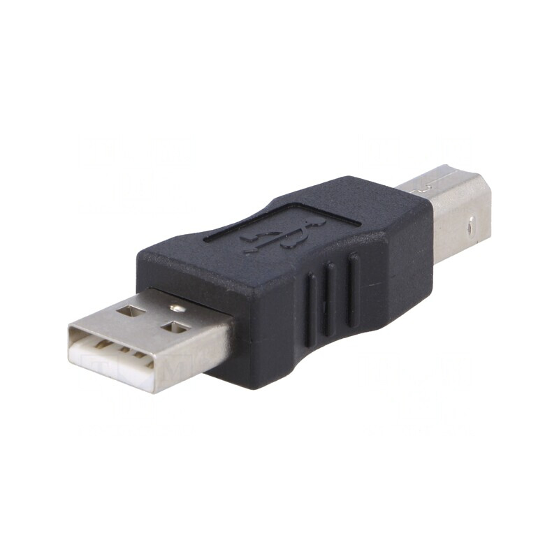 Adaptor USB 2.0 A la B Negru | Electronic-mag.ro | Componente Electronice