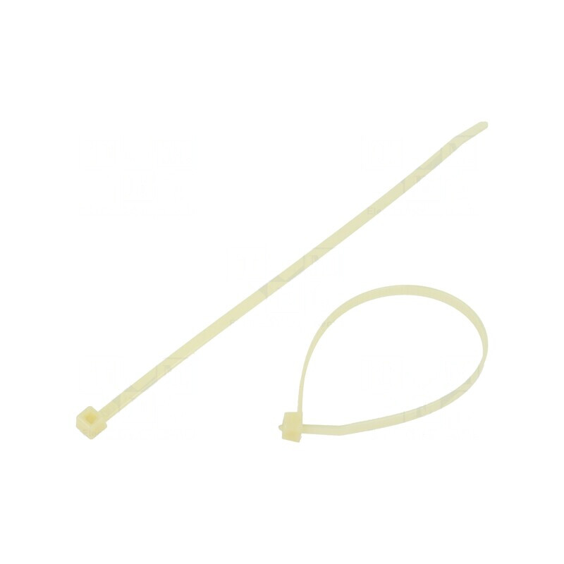 Colier de strângere poliamidă 200mm 4,6mm naturală | Electronic-mag.ro | Componente Electronice