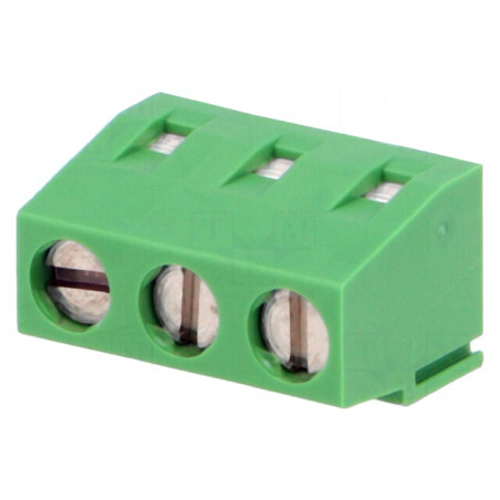 Regletă de Conexiuni PCB 90° 5mm 3 Piste 13.5A | Electronic-mag.ro | Componente Electronice