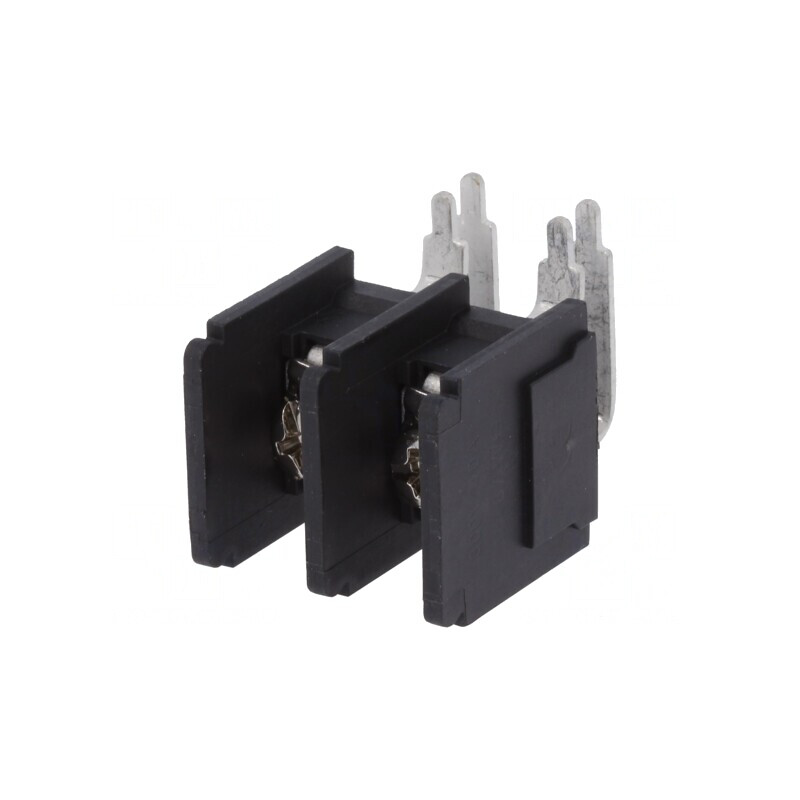 Regletă de Conexiuni PCB 90° 11mm 2 Piste 4mm2 | Electronic-mag.ro | Componente Electronice