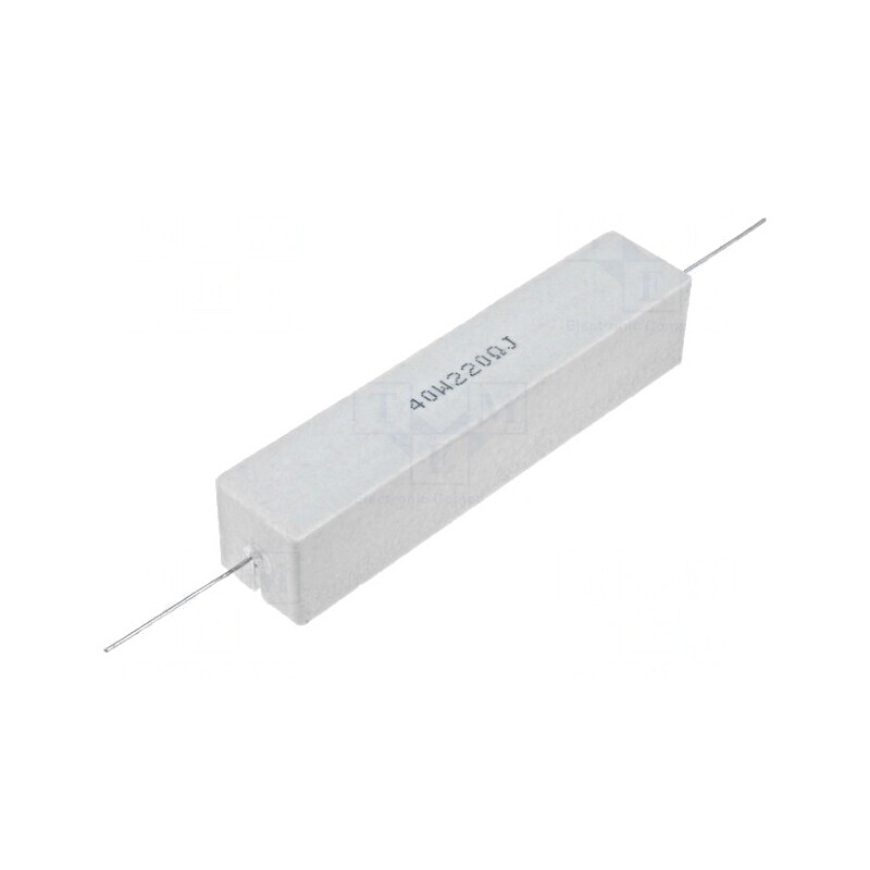 Rezistor Bobinat Ciment THT 6.8Ω 40W | Electronic-mag.ro | Componente Electronice Rezistor Bobinat Ciment THT 6.8Ω 40W | Electronic-mag.ro | Componente Electronice