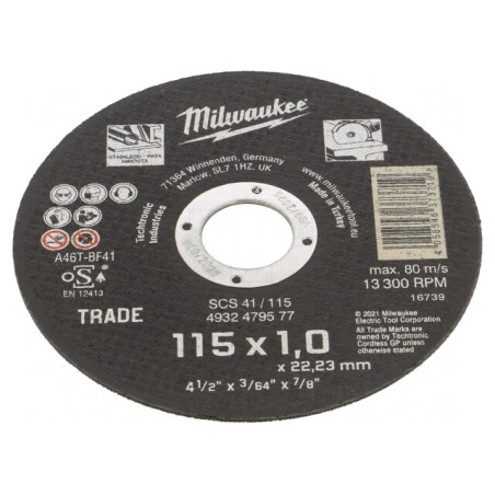 Disc de Tăiere pentru Oțel 115mm 22,2mm 1mm | Electronic-mag.ro | Componente Electronice