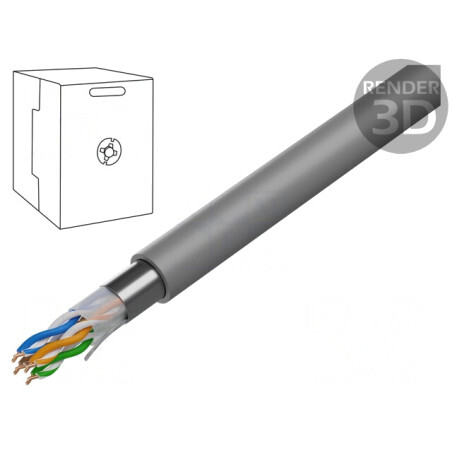 Cablu de Date BiTLAN F/UTP Cat6 23AWG Cu | Electronic-mag.ro | Componente Electronice
