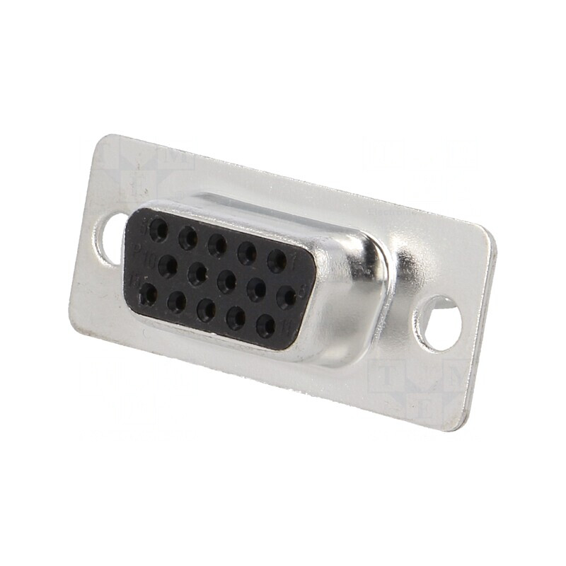 Mufă D-Sub 15-PIN HD Neagră pentru Lipire pe Cablu | Electronic-mag.ro | Componente Electronice