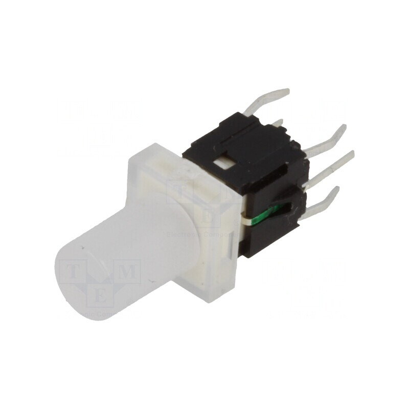 Comutator Tastatură SPST-NO cu LED Incolor 12V 0.05A | Electronic-mag.ro | Componente Electronice