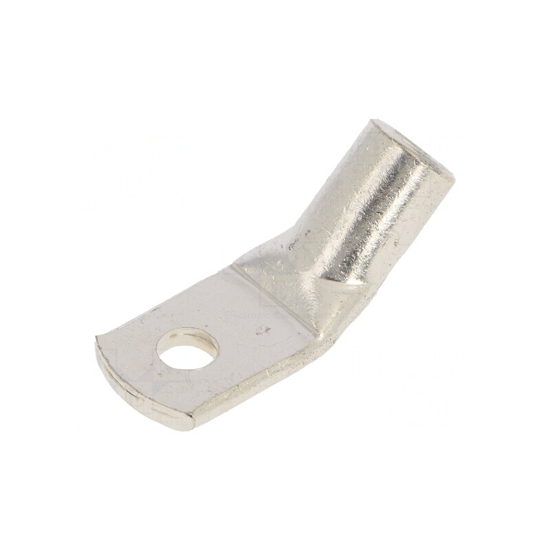 Vârf Inelar Tubular M5 Crimpat 45° 25mm2 | Electronic-mag.ro | Componente Electronice
