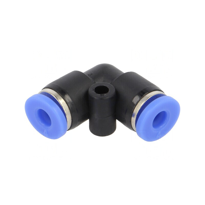 Racord Push-in Unghi Alamă Nichelată PBT 0,95-15bar | Electronic-mag.ro | Componente Electronice