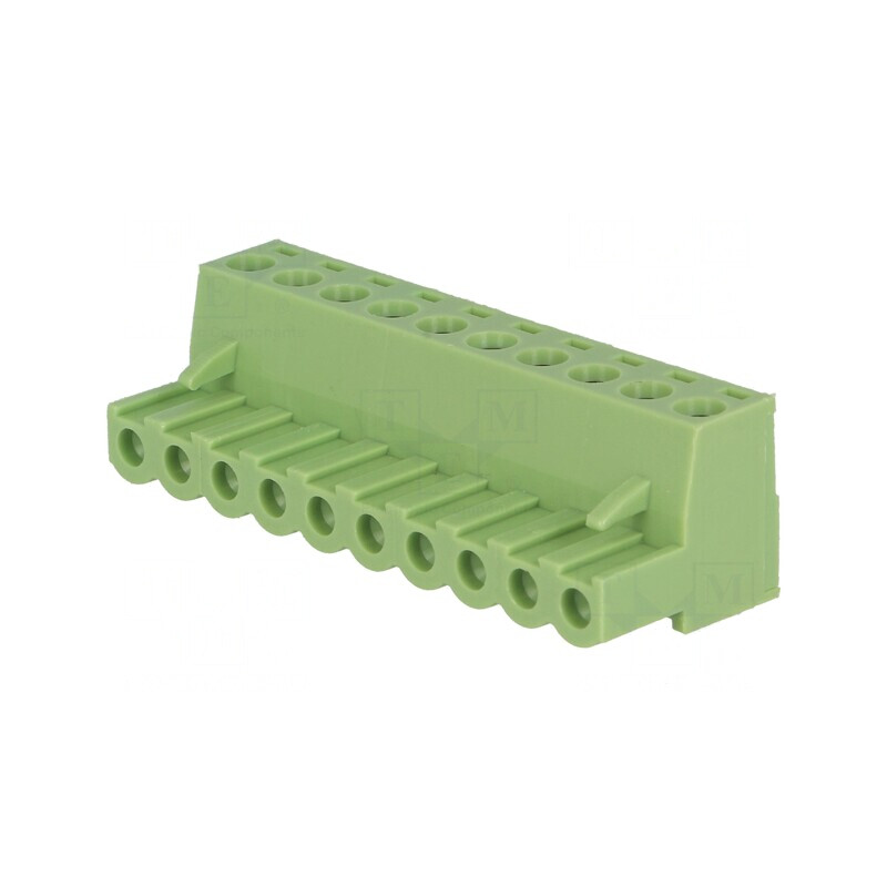 Regletă Conexiuni Deconectabilă 5mm 10 Piste Drept Mufă | Electronic-mag.ro | Componente Electronice