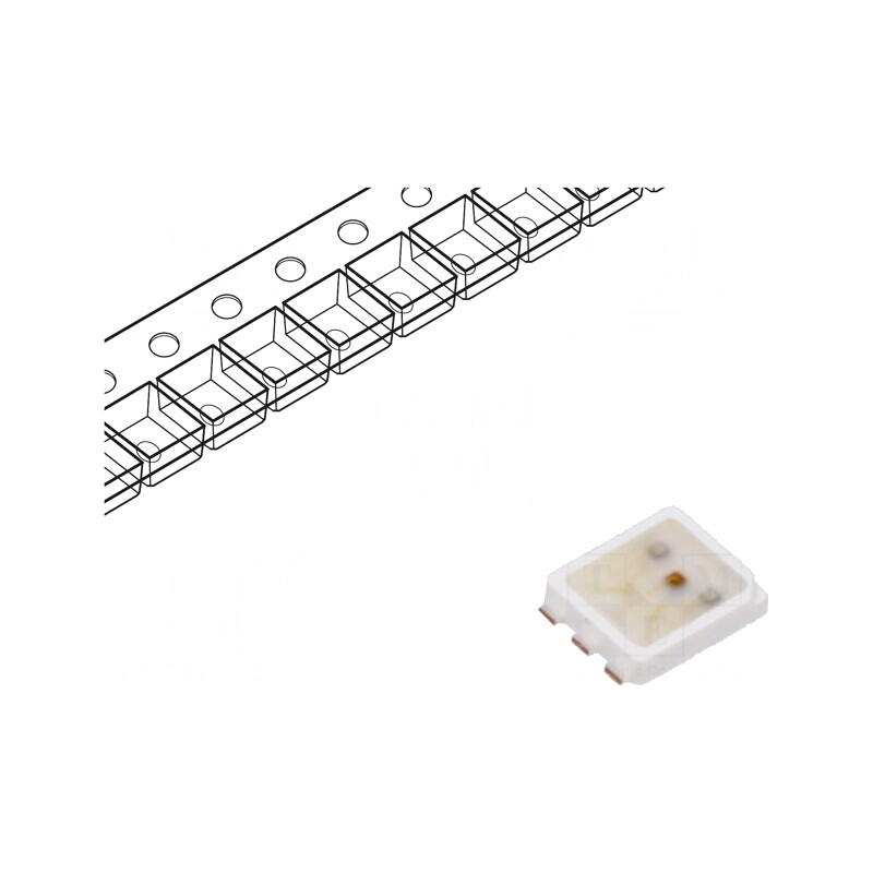 LED SMD RGB PLCC6 3.5x2.8mm 20mA | Electronic-mag.ro | Componente Electronice