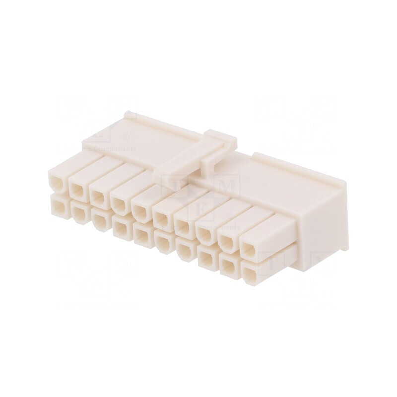 Mufă cablu PCB Mini-Fit Jr 4.2mm 20 PIN | Electronic-mag.ro | Componente Electronice