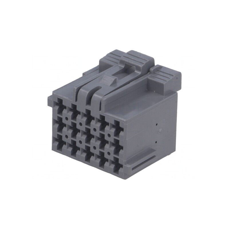 Conector cablu-cablu JPT mamă 15 pini gri 5mm | Electronic-mag.ro | Componente Electronice