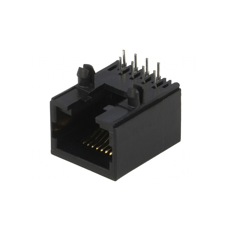 Soclu RJ45 8p8c PCB THT 90° | Electronic-mag.ro | Componente Electronice