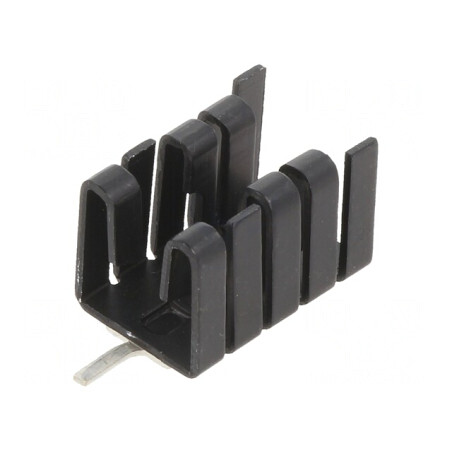 Radiator Extrudat Negru TO220 TO262 19mm 12.8mm | Electronic-mag.ro | Componente Electronice