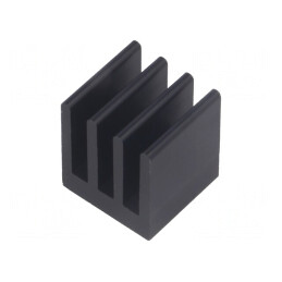 Radiator Negru Extrudat 13x13,5x15,24mm 21,5K/W | Electronic-mag.ro | Componente Electronice