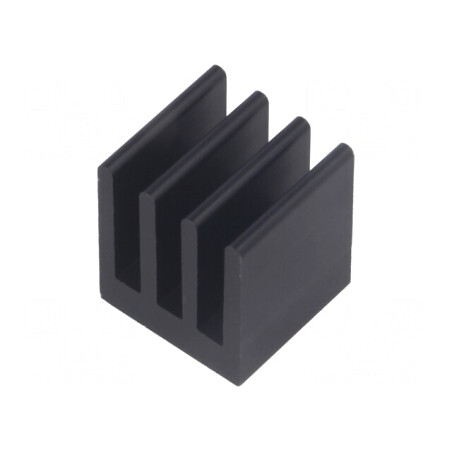 Radiator Negru Extrudat 13x13,5x15,24mm 21,5K/W | Electronic-mag.ro | Componente Electronice