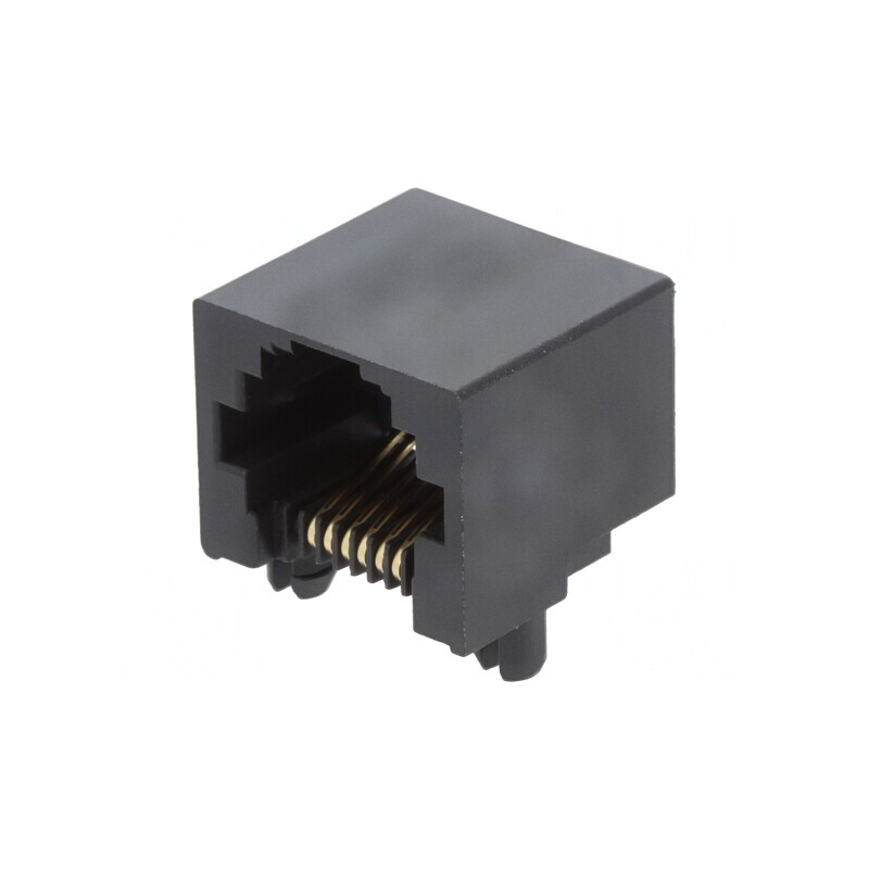 Soclu RJ12 6P6C Profil Jos Aurit | Electronic-mag.ro | Componente Electronice