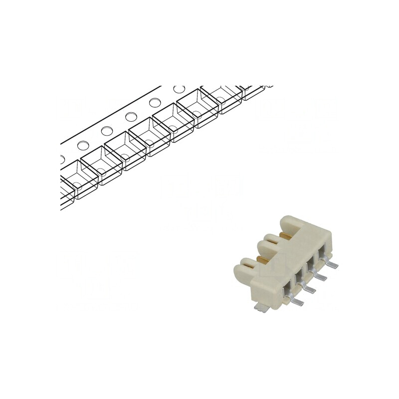 Soclu Conector PCB 3mm 4 PIN 5A SMT | Electronic-mag.ro | Componente Electronice