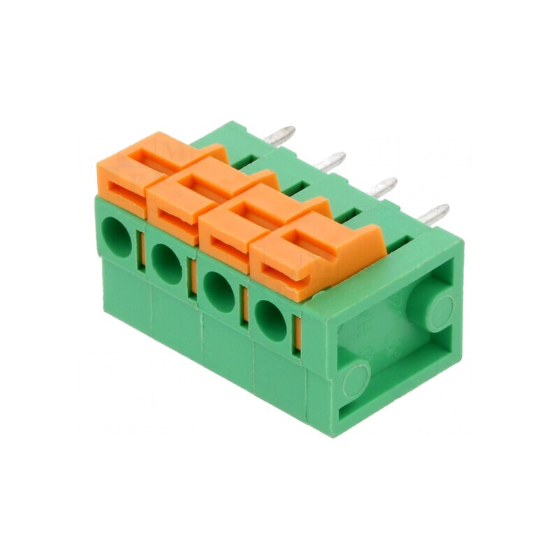 Regletă Conexiuni PCB 5,08mm 4 Piste | Electronic-mag.ro | Componente Electronice