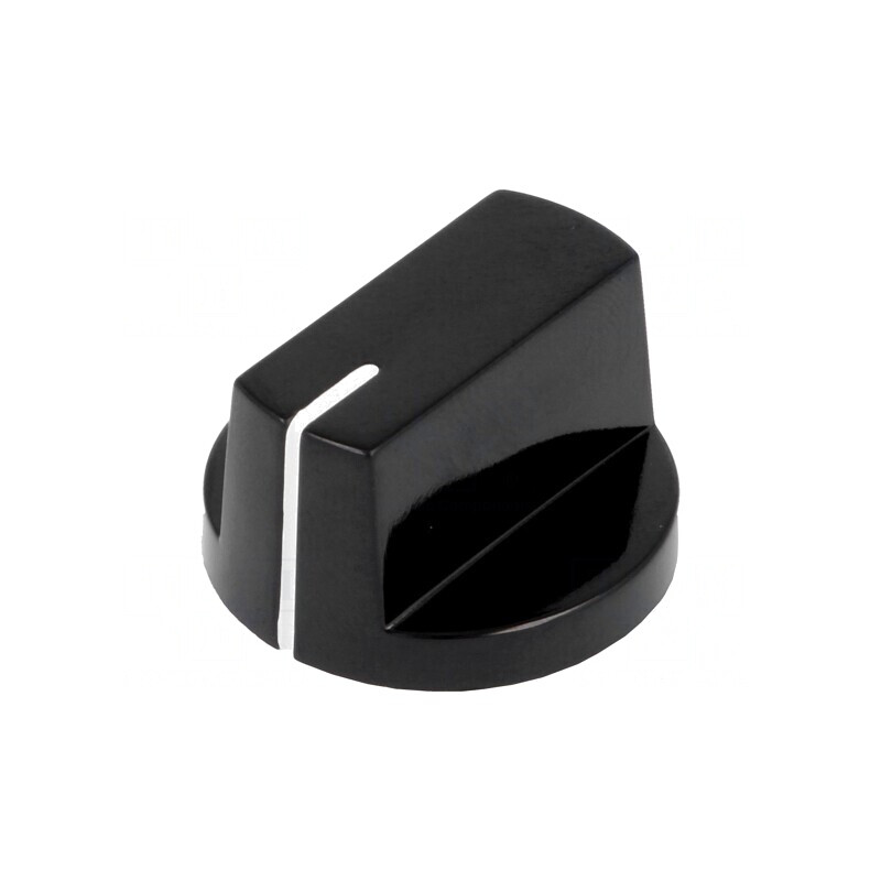 Buton rotativ cu indicator bachelită 6,35mm | Electronic-mag.ro | Componente Electronice