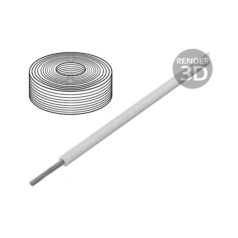 Cablu Electric Siliconic Alb 1x1,5mm2 300V-500V | Electronic-mag.ro | Componente Electronice