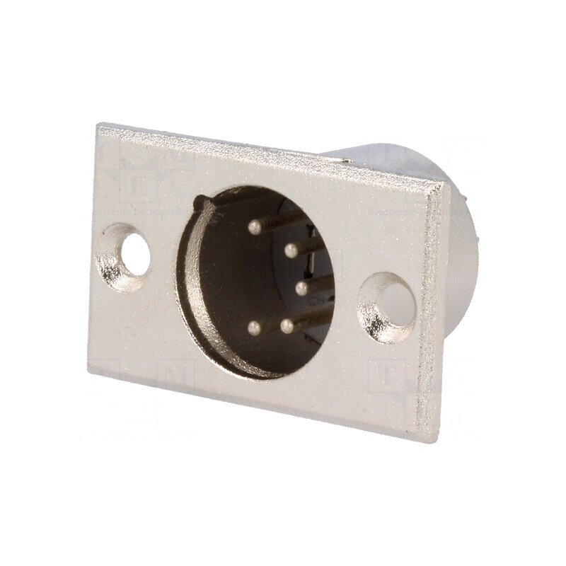 Soclu XLR Tată 5 Pin pentru Lipire | Electronic-mag.ro | Componente Electronice