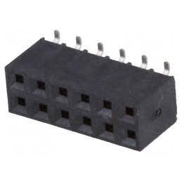 Soclu pini mamă 12 pini verticali 2,54mm SMT aurit | Electronic-mag.ro | Componente Electronice