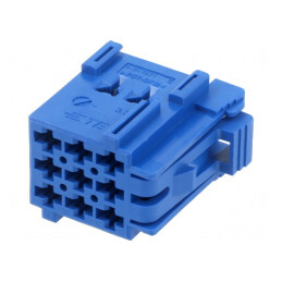 Conector Auto JPT Mamă pe Cablu 9 PIN Albastru | Electronic-mag.ro | Componente Electronice