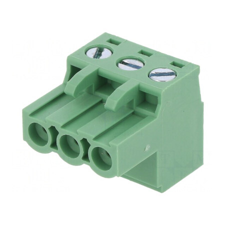 Regletă de Conexiuni Deconectabilă 5,08mm 3 Piste Drept Mufă | Electronic-mag.ro | Componente Electronice