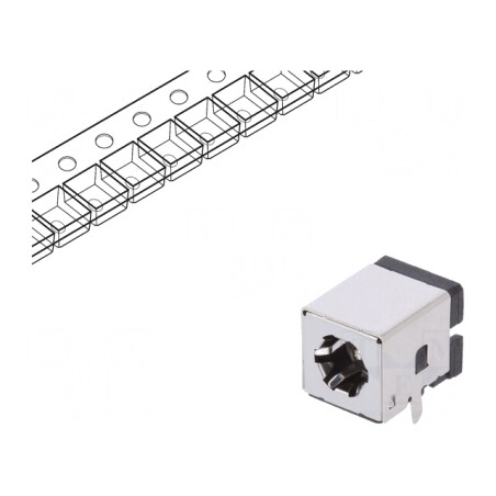 Conector Alimentare DC 5,5/2,1mm Ecranat THT | Electronic-mag.ro | Componente Electronice