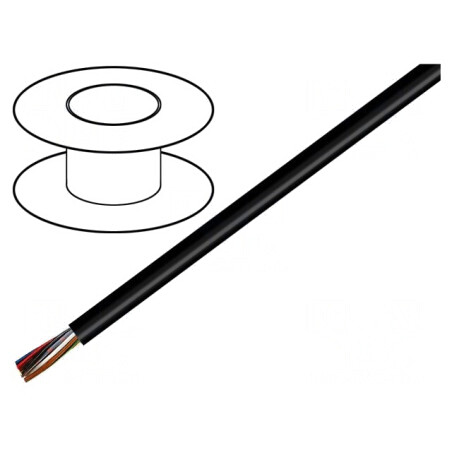 Cablu Electric LiYY 2x0,5mm2 Neecranat 300V Negru | Electronic-mag.ro | Componente Electronice