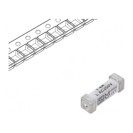 Siguranţă întârziere 4A SMD ceramică 250VAC 125VDC | Electronic-mag.ro | Componente Electronice