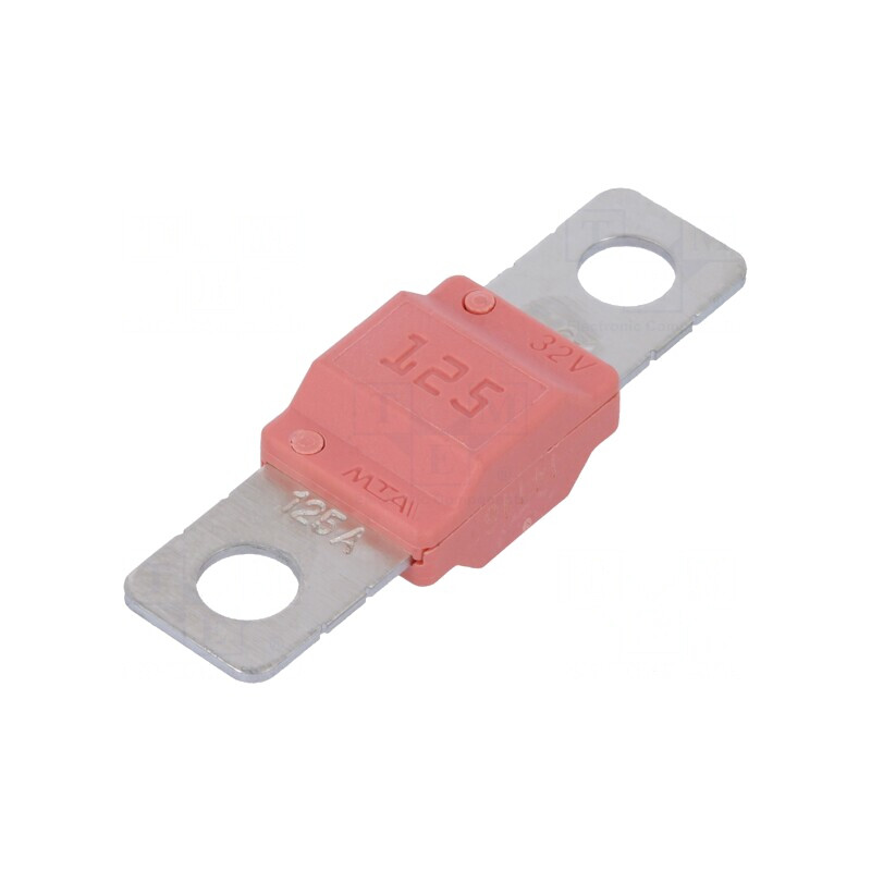 Siguranță Auto 125A 32VDC 40mm MIDIVAL | Electronic-mag.ro | Componente Electronice