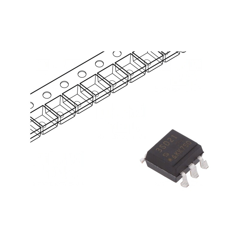 Optotriac 5kV Circuit de Comutare în Zero 6 Pin Gull Wing | Electronic-mag.ro | Componente Electronice